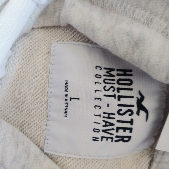 Mens Hollister Zippered Hoodie Sweatshirt Large - Picture 4 of 7